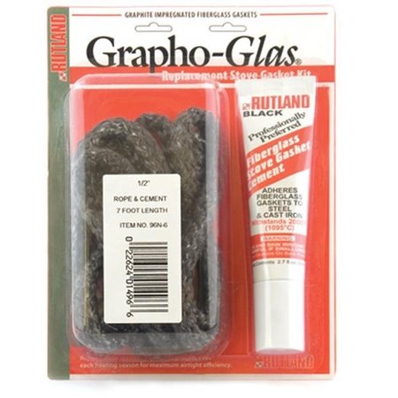 RUTLAND RUTLAND Grapho-Glas 7' x 3/4" Rope Gasket Kit With Cement 99-6